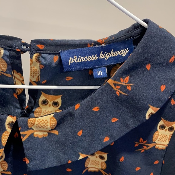 Cute owl print princess highway dress - Picture 3 of 4